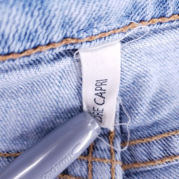 Rag and Bone Dre Destroyed Capri Women Size 27 Mid-Rise Denim Jeans Casual Pants - Picture 10 of 11